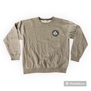 Fruit of the Loom Grey Pullover Crewneck Sweatshirt Grey Custom Made Large